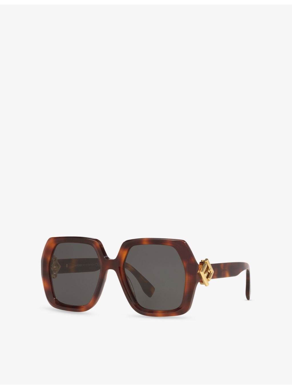 FE40139I Square-Frame Tortoiseshell Acetate Sunglasses - 2