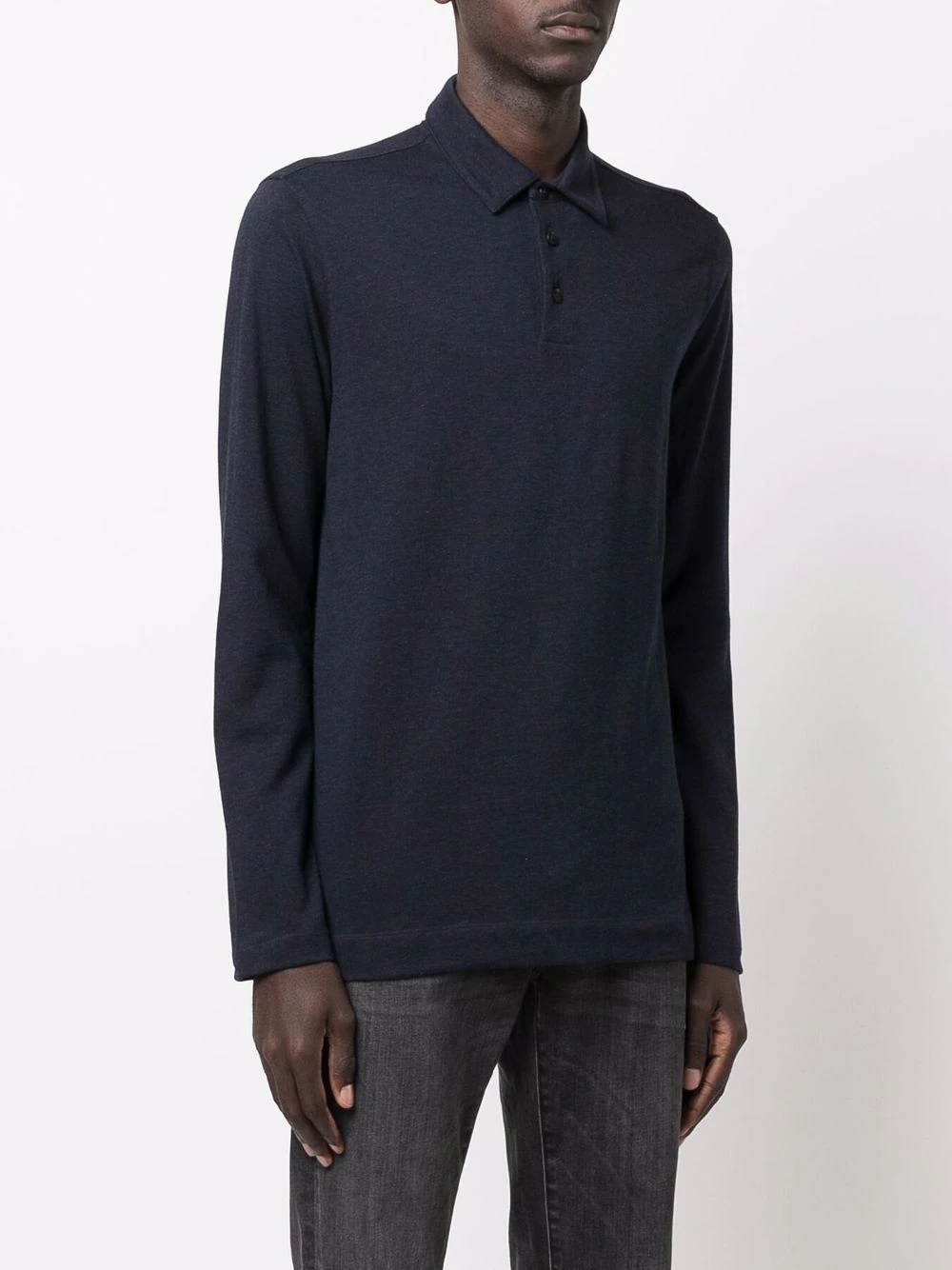 long-sleeve polo shirt - 3