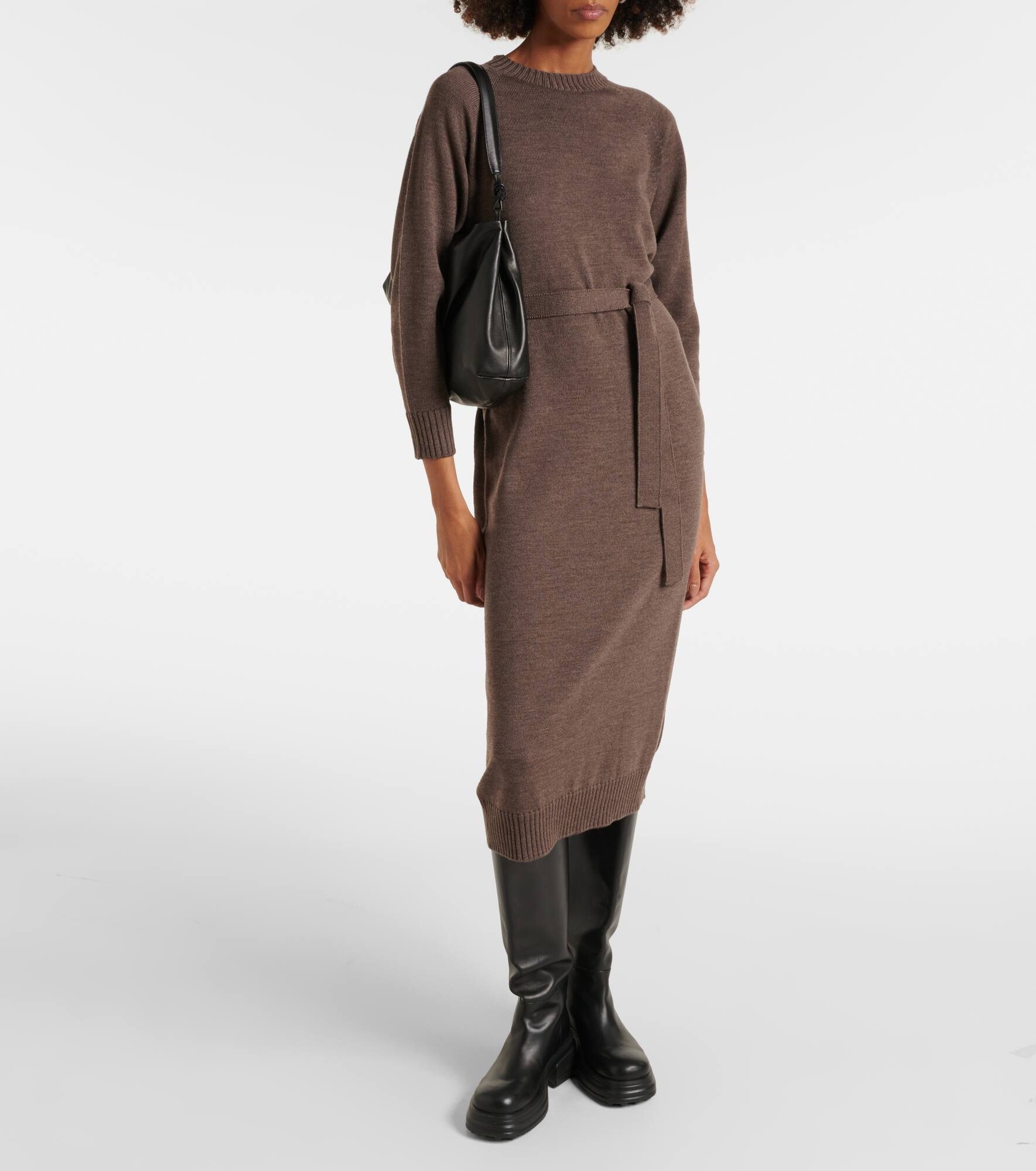 Virgin wool midi dress - 2