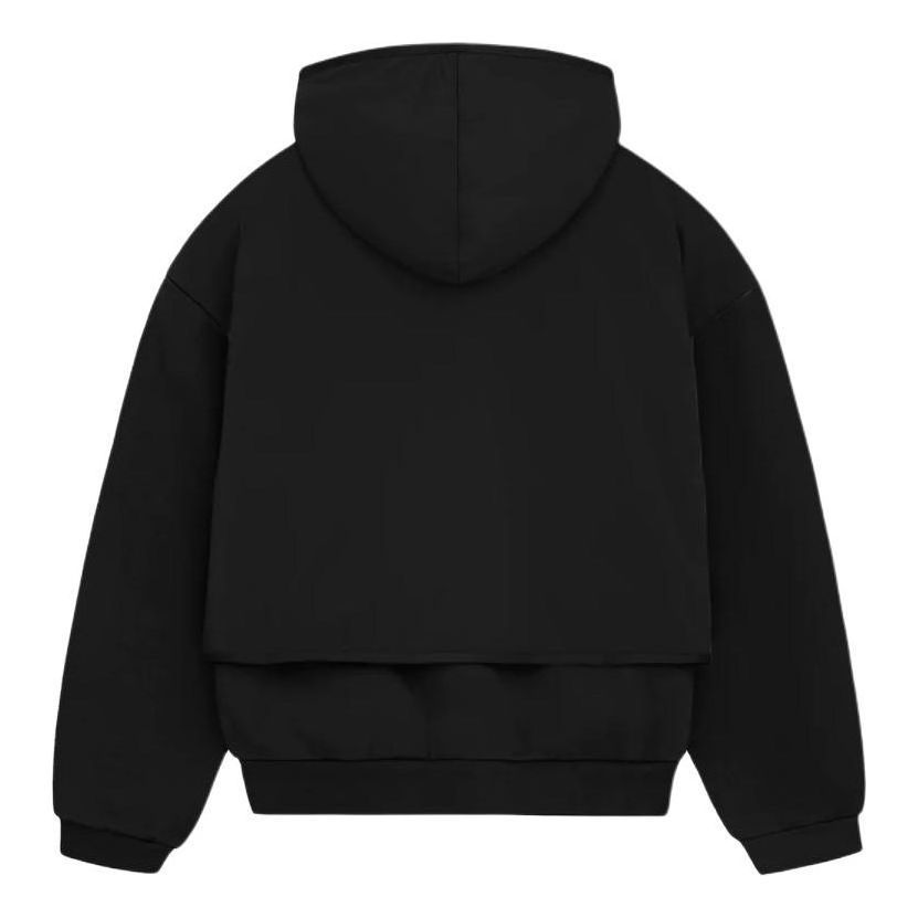 Fear of God Essentials SS24 Nylon Fleece Hoodie 'Jet Black' 202SP244324F - 2