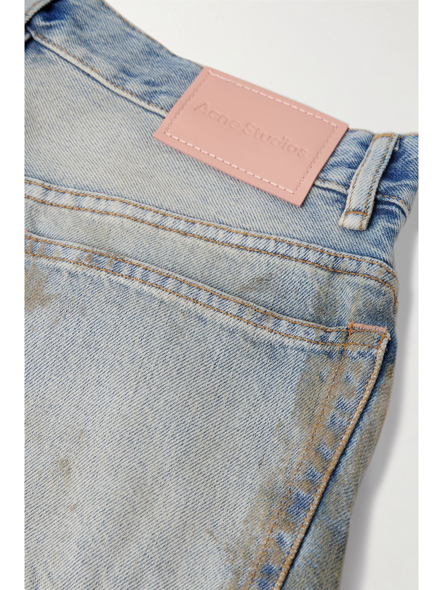 2021 distressed organic jeans Blue - 6