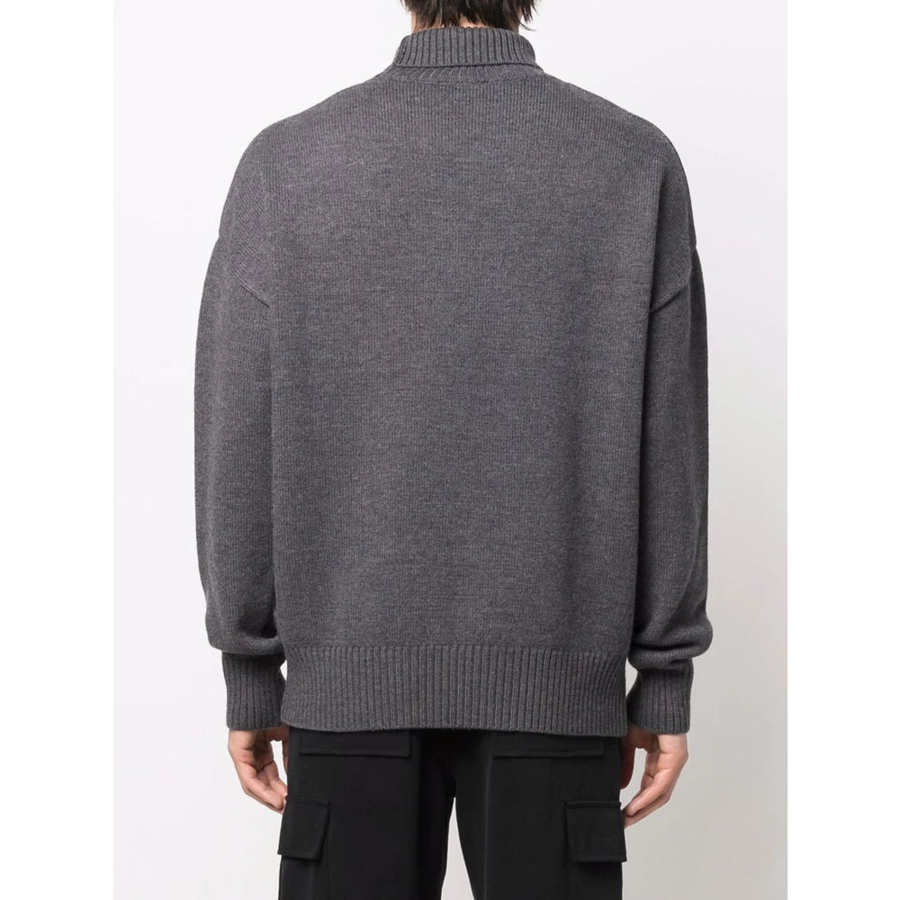 Ami Paris Grey Knitwear - Jumpers Women - 4