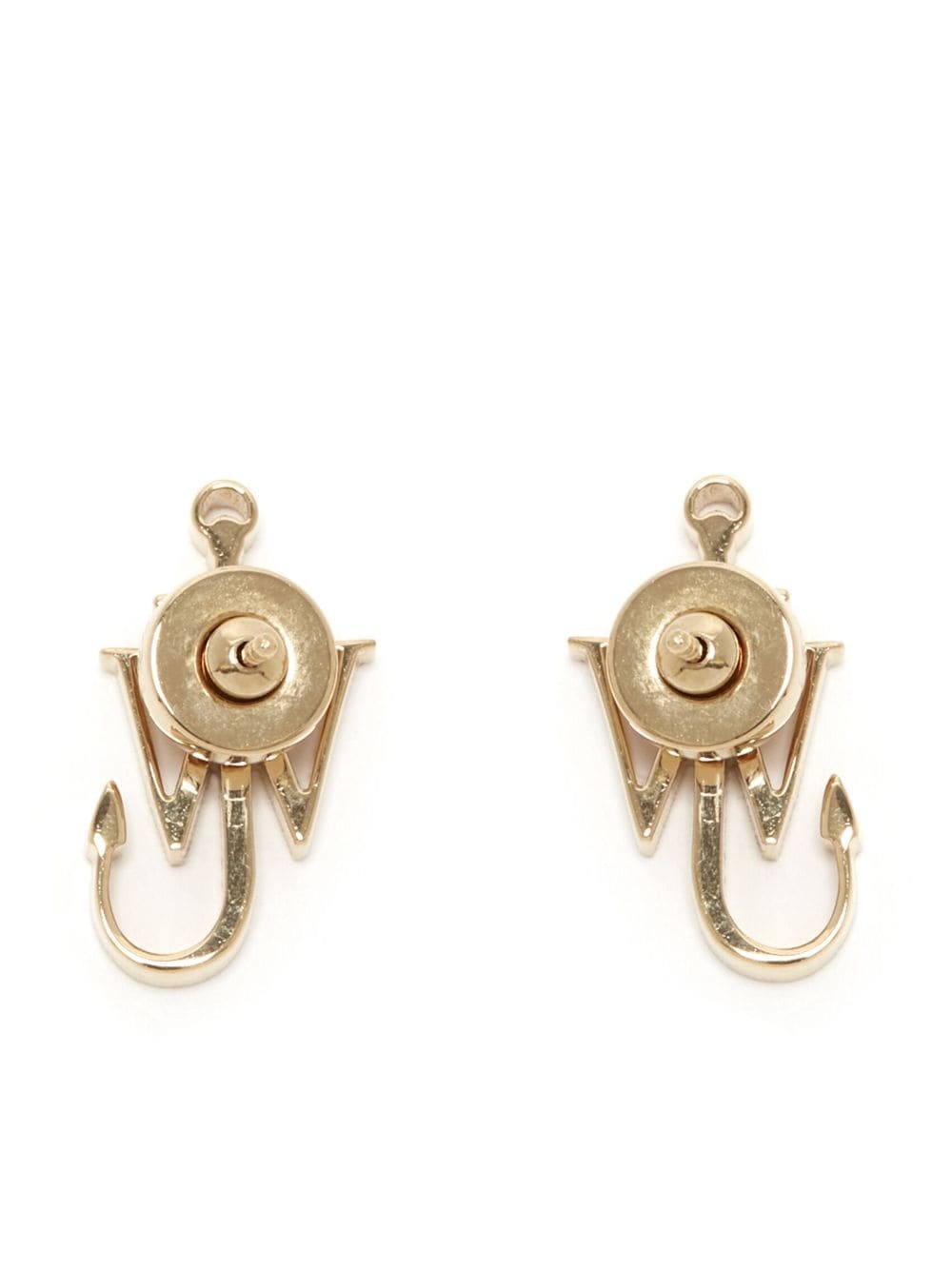 Anchor polished-finish earrings - 3