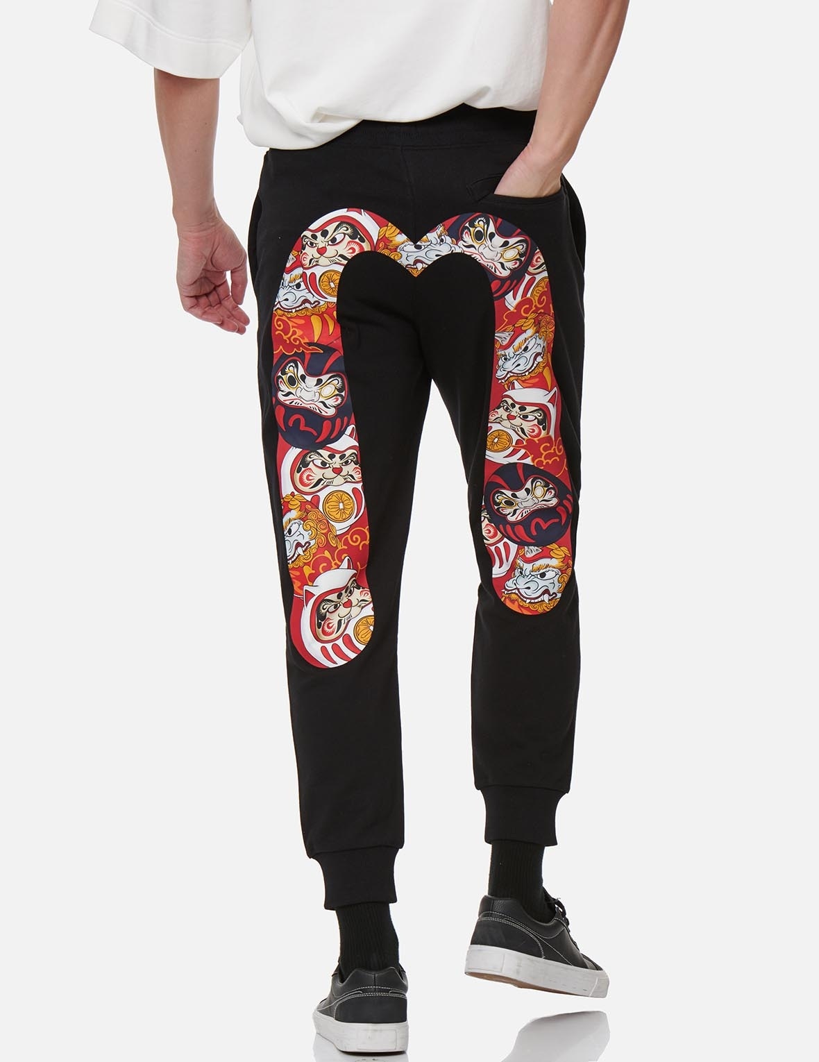 DARUMA BUDDIES DAICOCK PRINT SWEATPANTS - 3