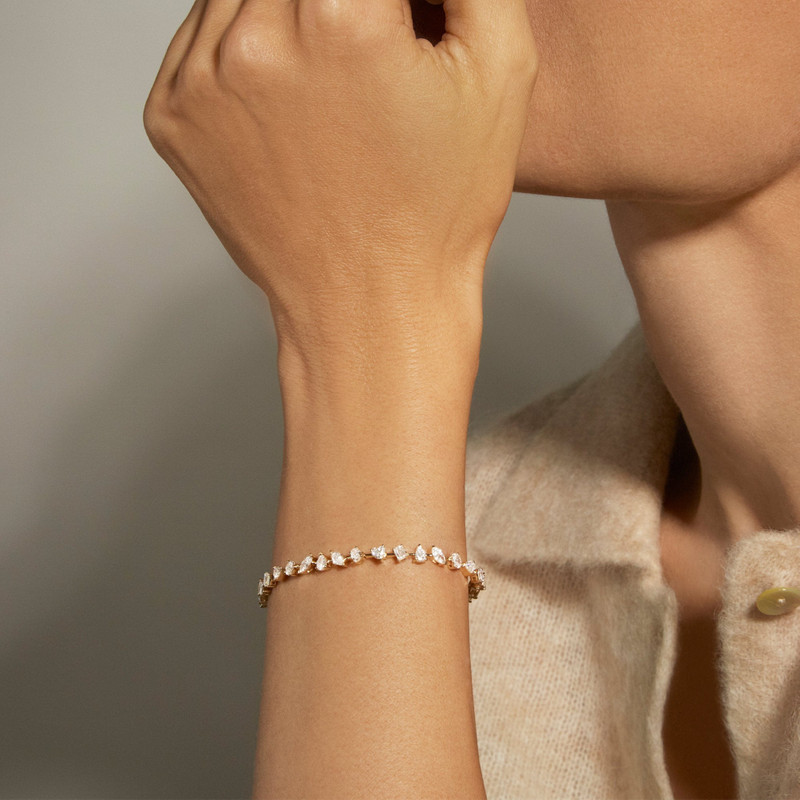 STONE AND STRAND 3 CTW Carnival LAB-Created Diamond Tennis Bracelet outlook