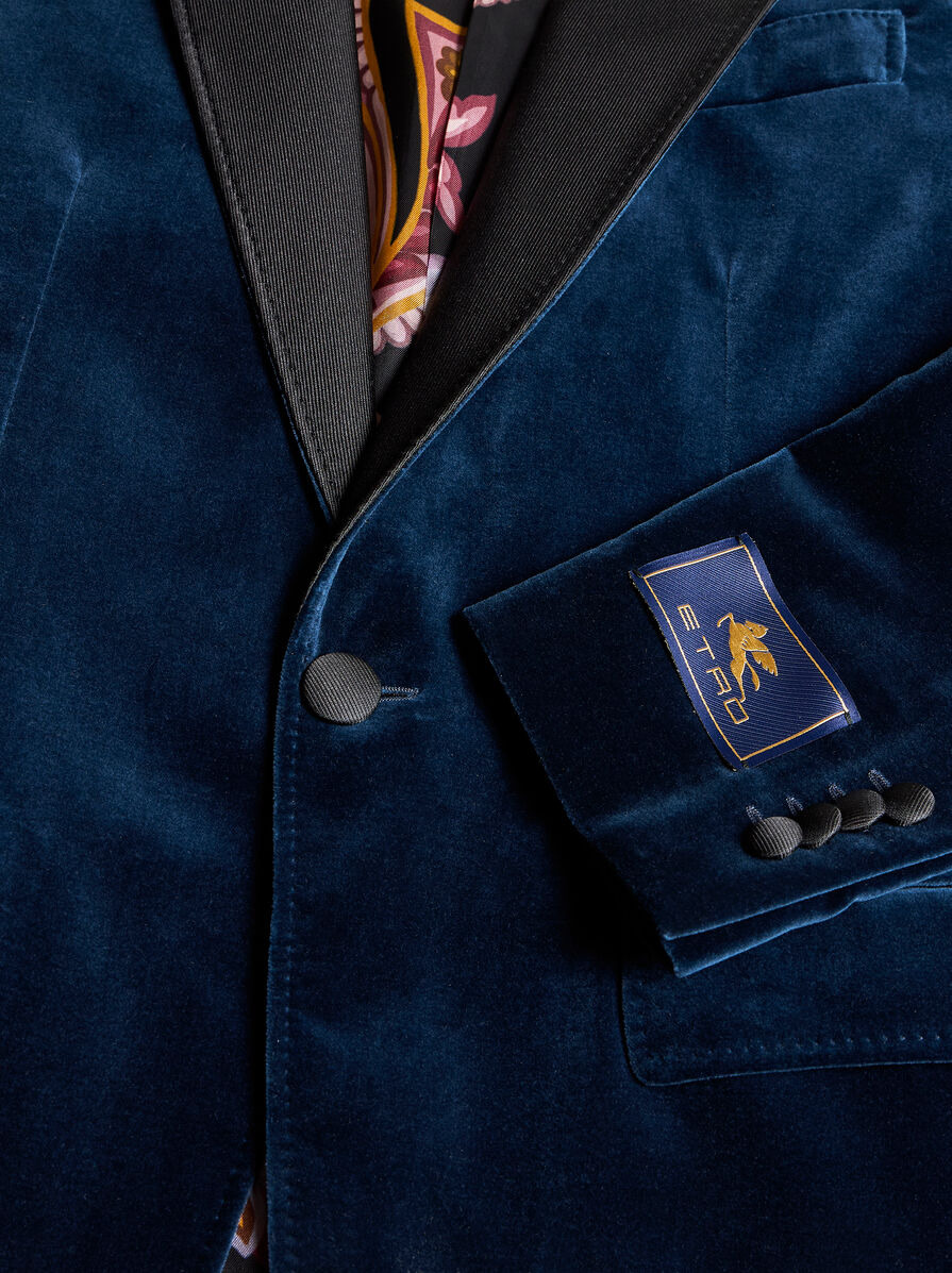 SINGLE-BREASTED BLAZER WITH CONTRASTING LINING - 6
