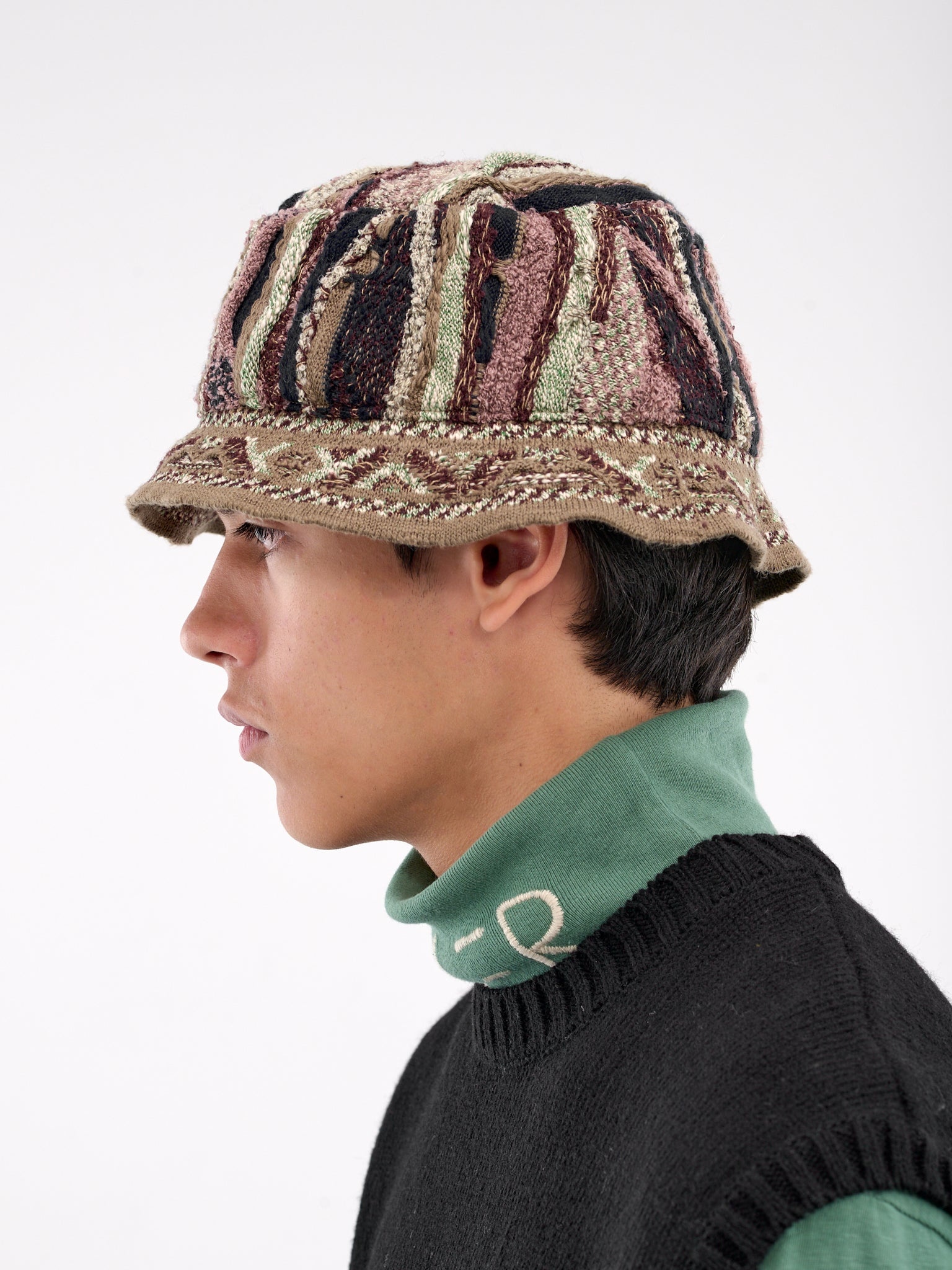 Gaudy Knit Bucket Hat - 2