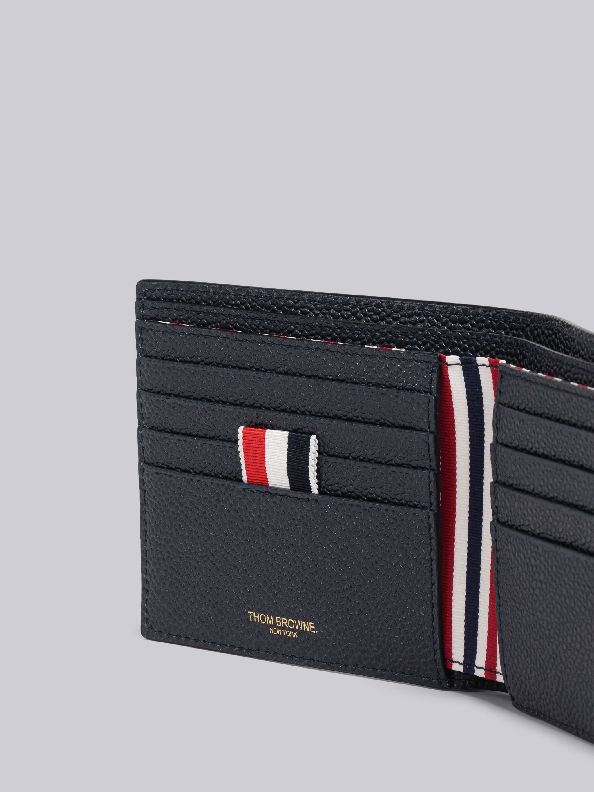 Stripe Pebble Grain Leather Billfold - 2