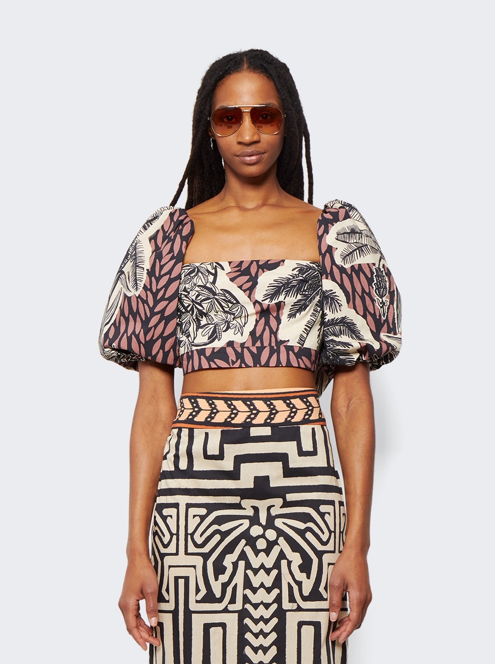 Paraiso Natural Crop Top Maroon - 3