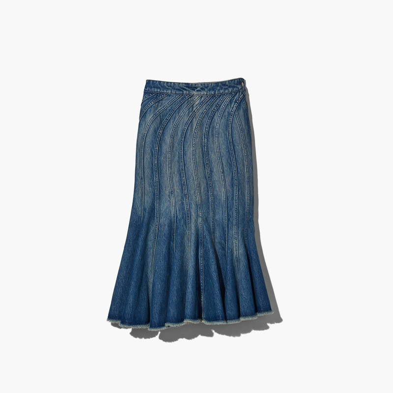 THE WAVE DENIM SKIRT 1