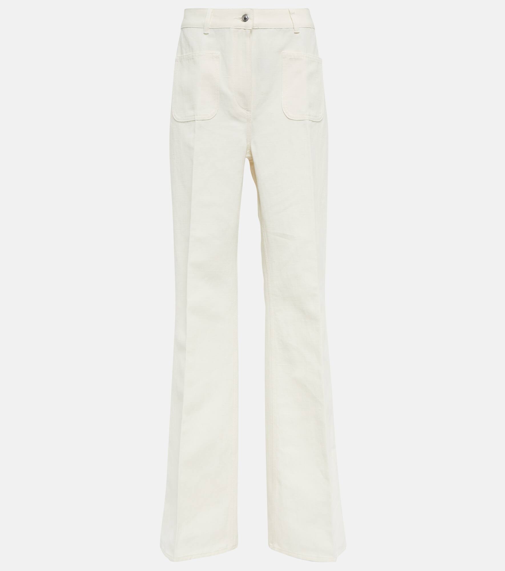 Danbeth straight cotton and linen pants - 1