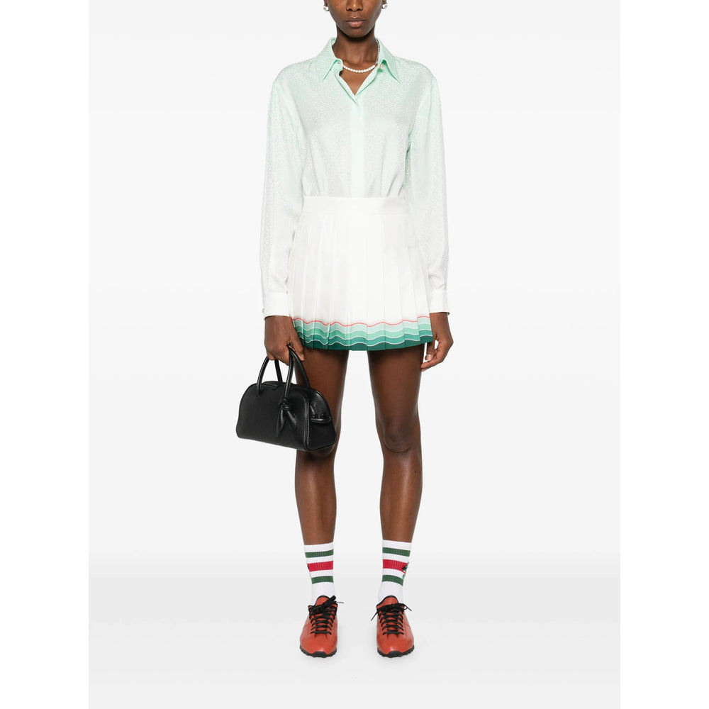 Casablanca White Skirts - Pleated Skirts Women - 3