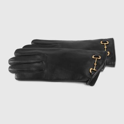 GUCCI Leather gloves with Horsebit outlook