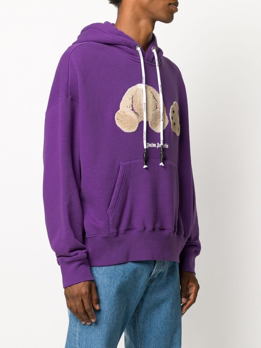 Bear logo-print hoodie - 3