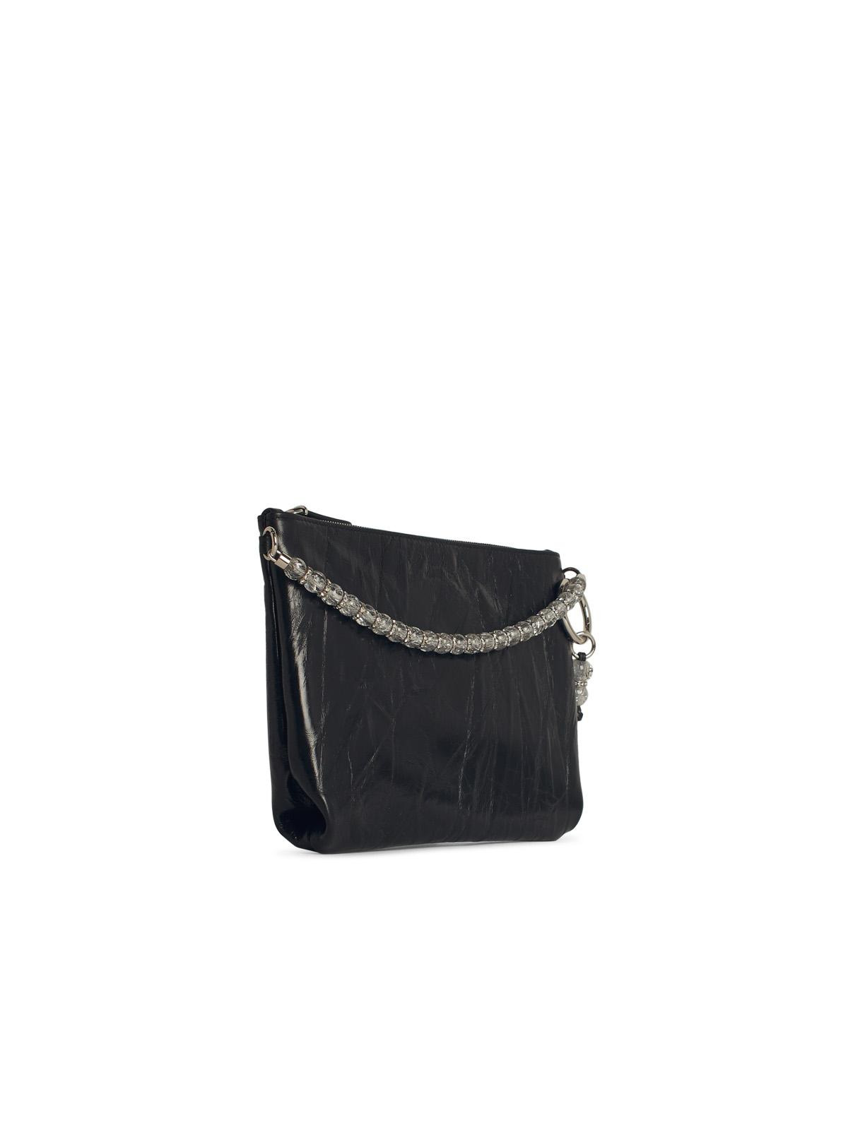 Jimmy Choo 'Callie' Black Leather Bag Women - 2