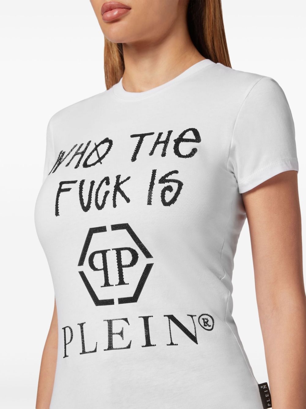 logo lettering cotton T-shirt - 4