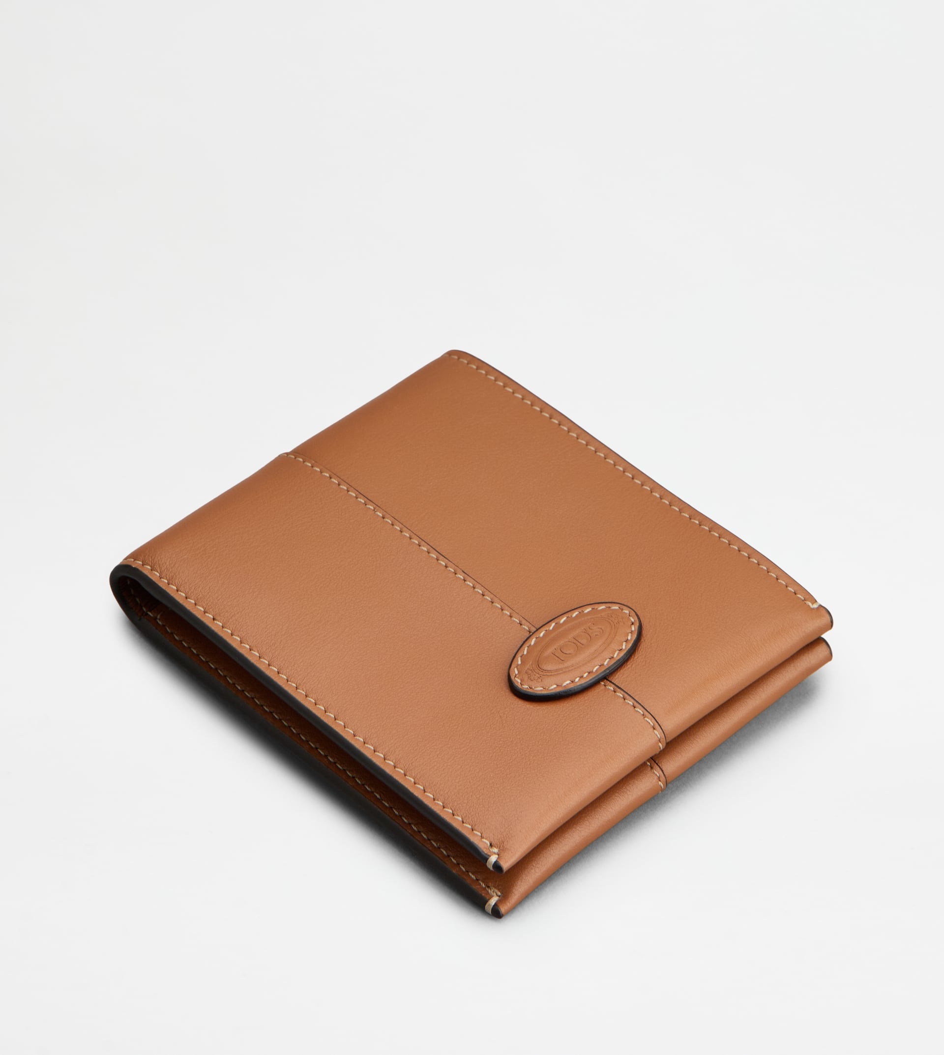 CARD HOLDER IN LEATHER - BROWN - 3