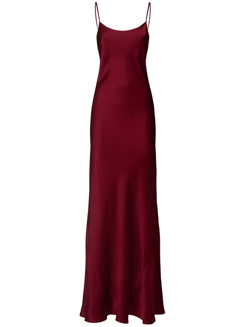 Cami satin crepe long dress - 1