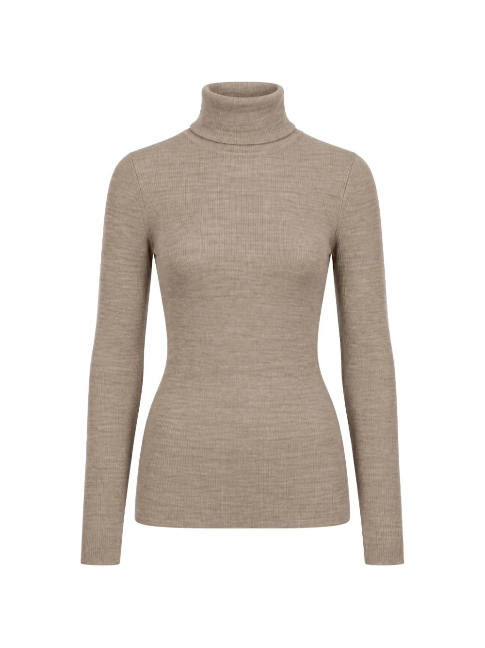 ribbed-knit roll-neck sweater - 1