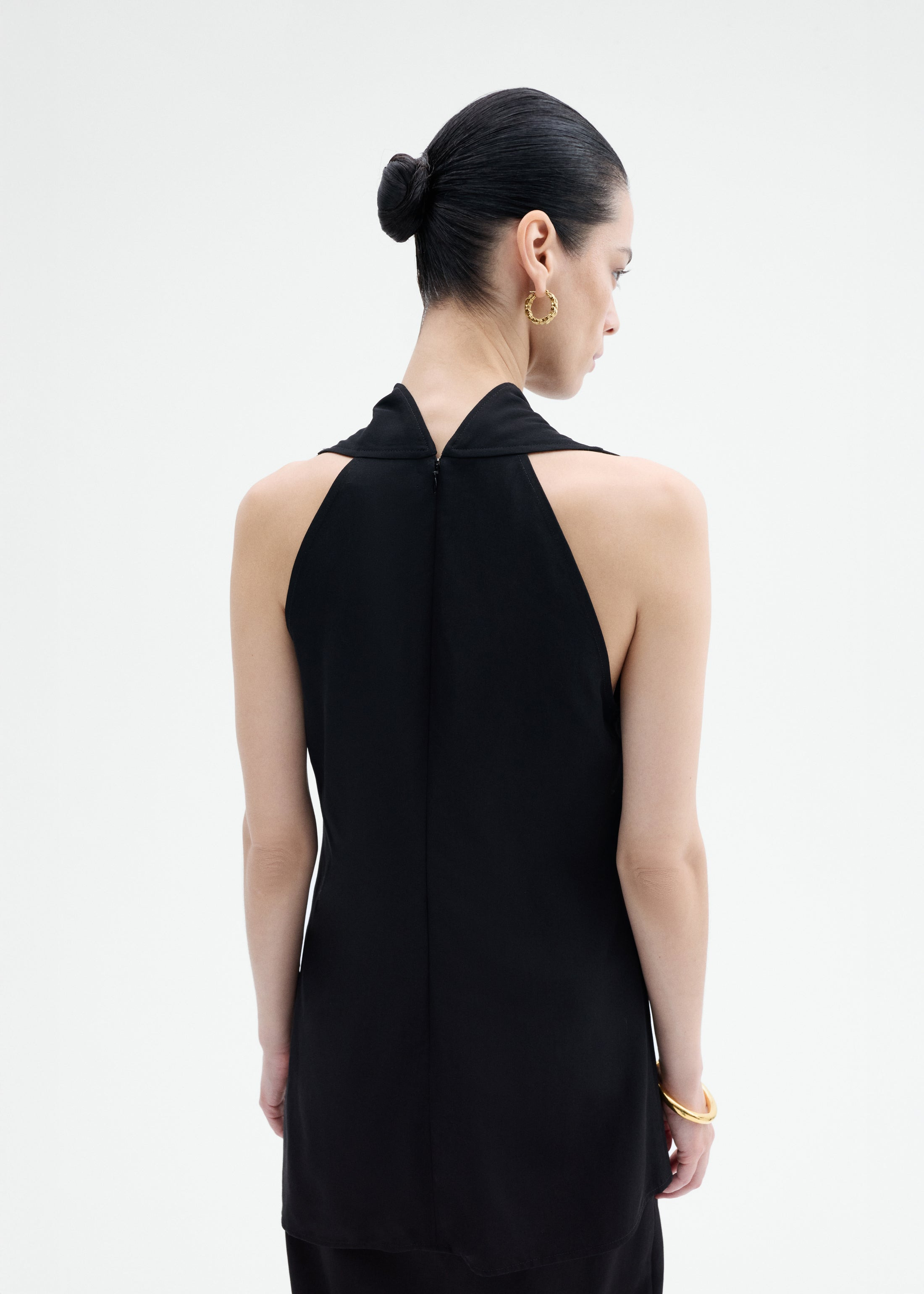 Sleeveless Cowl Neck Top - 3
