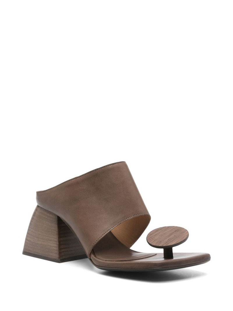 UMA WANG 70mm Stone mules outlook