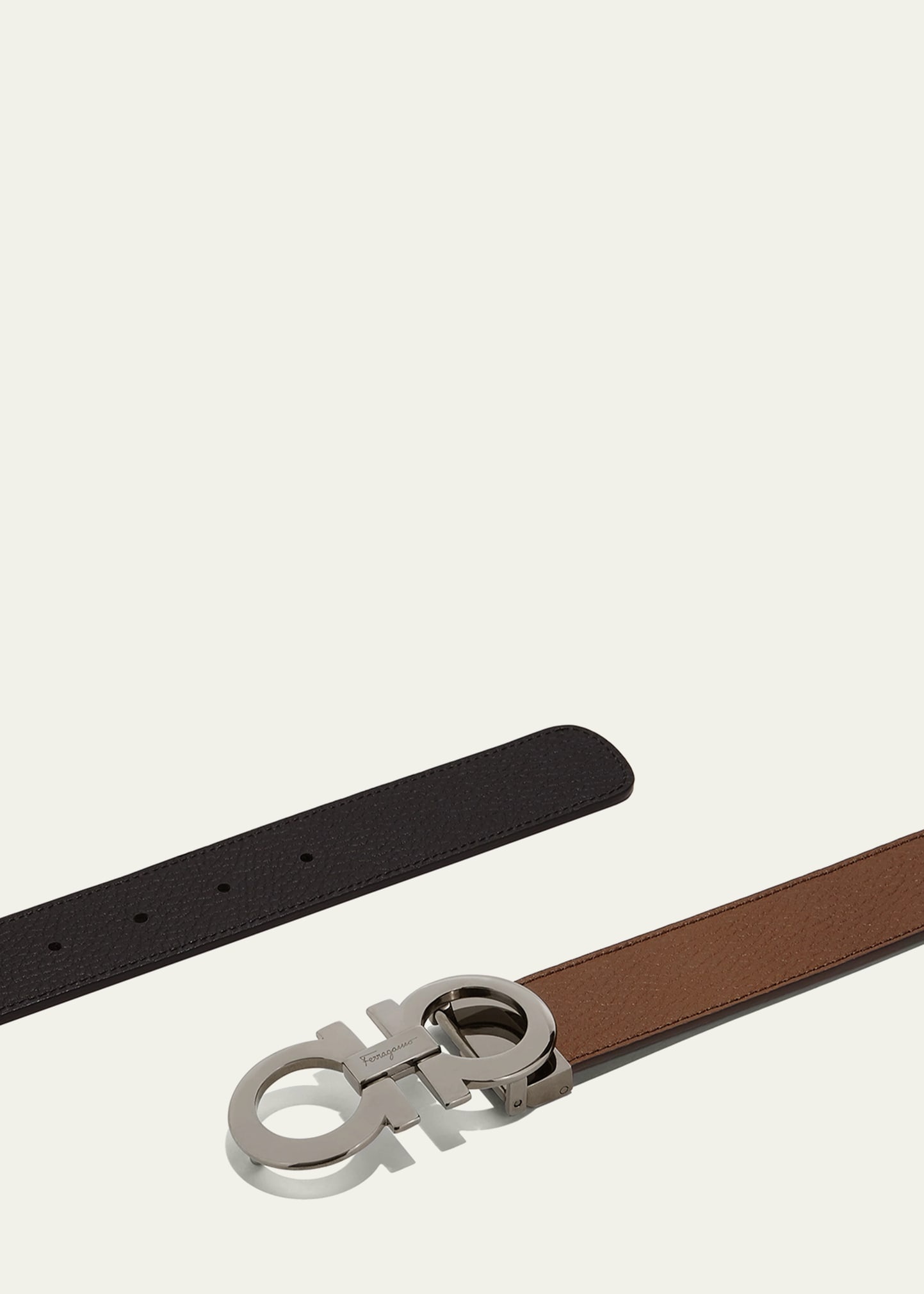Men's Reversible Leather Gancini Belt - 2