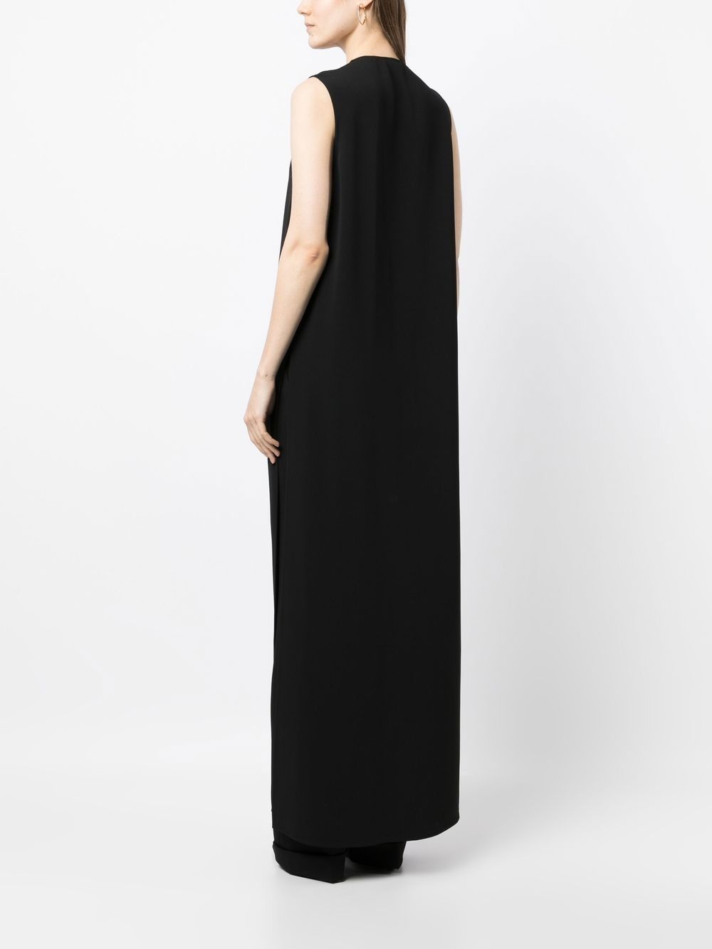 maxi open-front gilet - 4