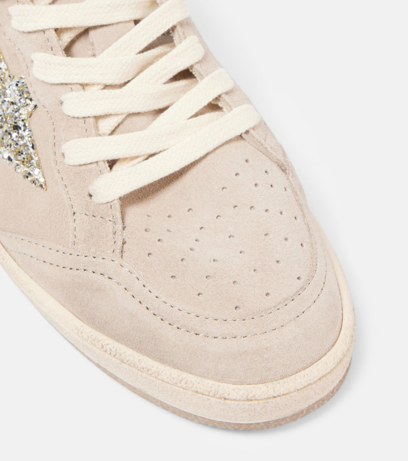 Ball Star glitter suede sneakers 5