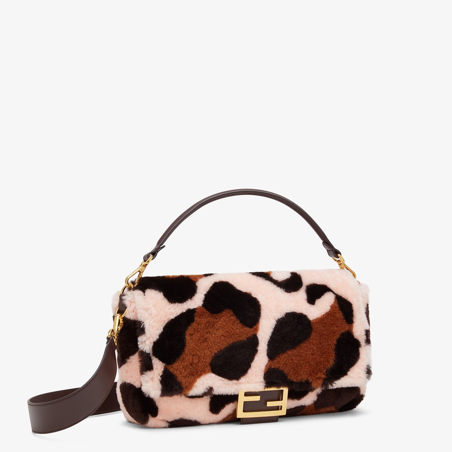 Bag in pink inlaid sheepskin - 2