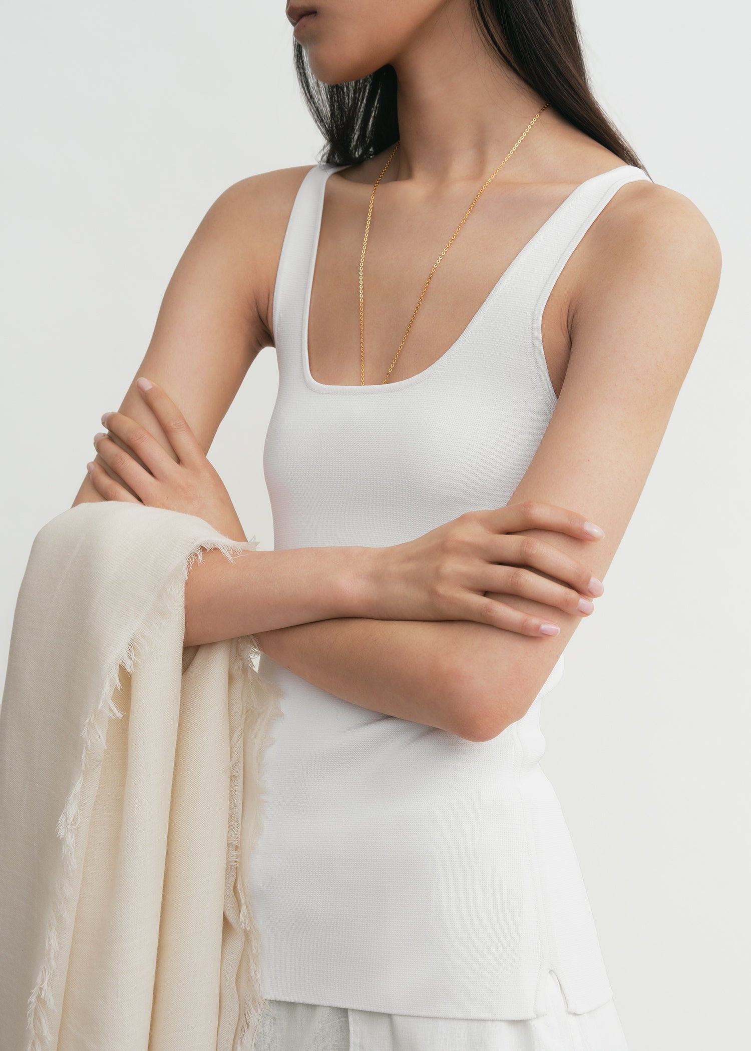 Compact knit tank white - 5