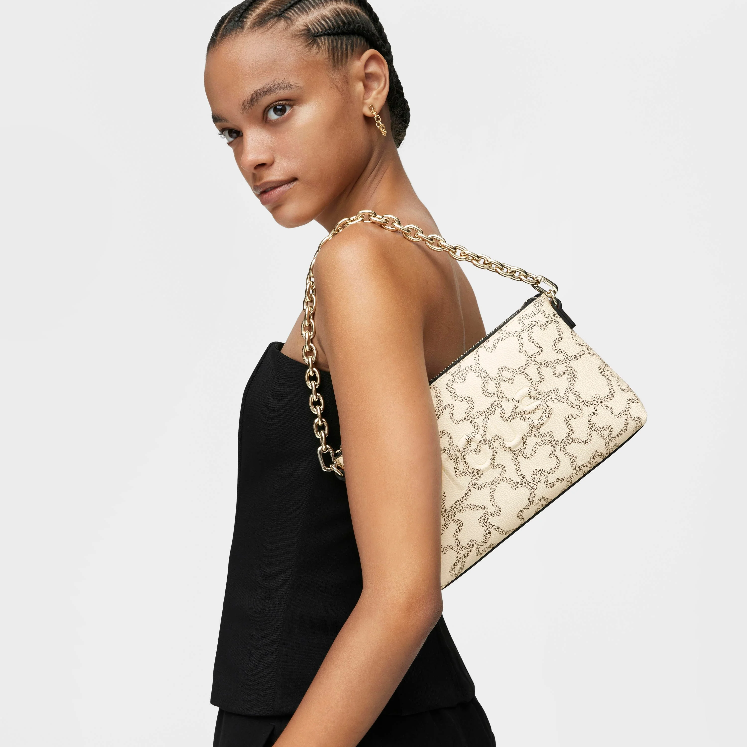 Beige Kaos Icon Clutch - 1
