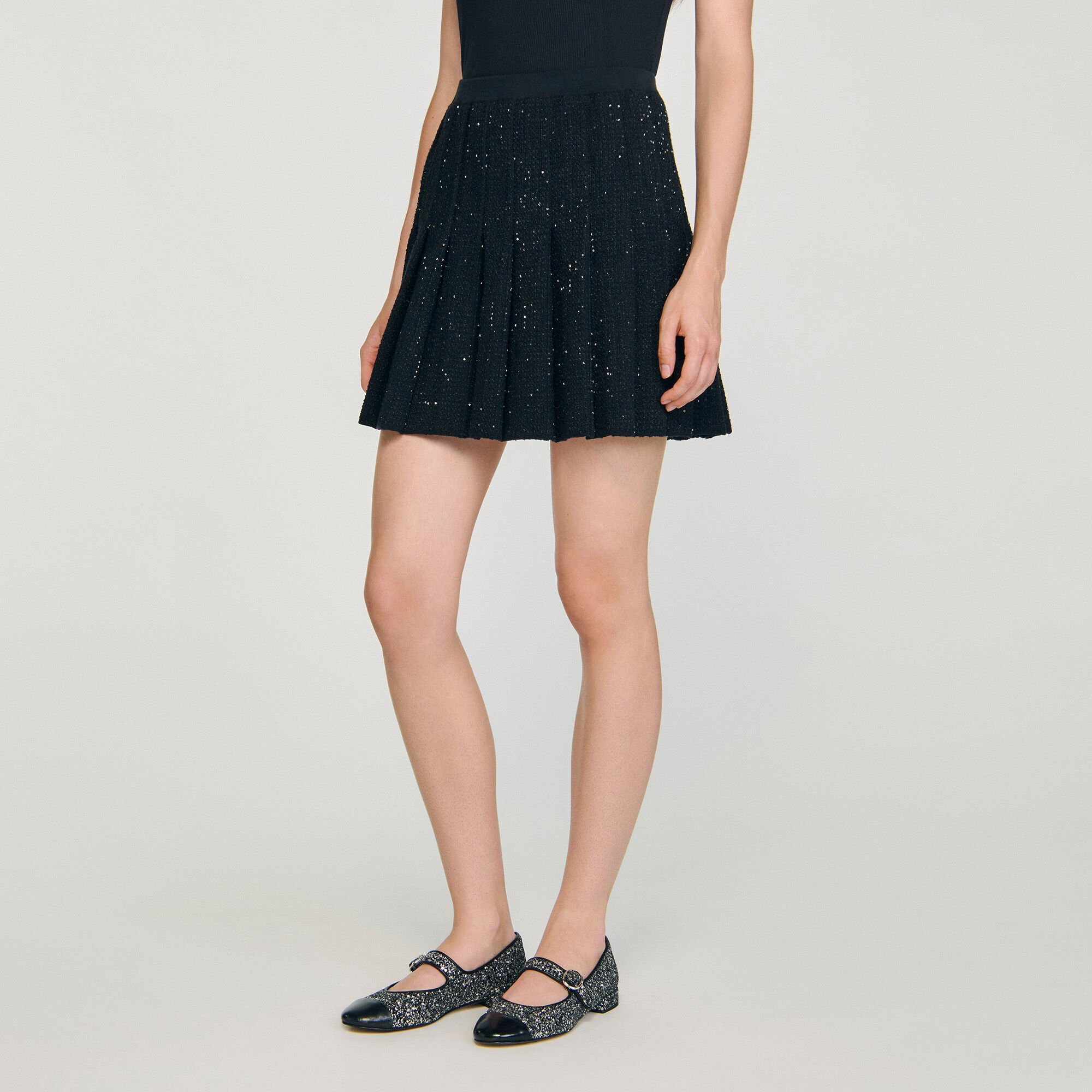 EMBELLISHED TWEED MINI SKIRT - 4