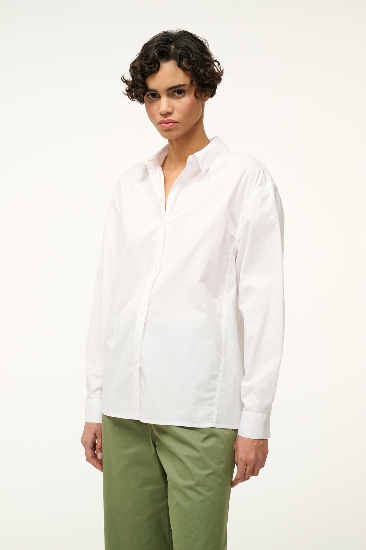 STAUD KELLY SHIRT WHITE - 2