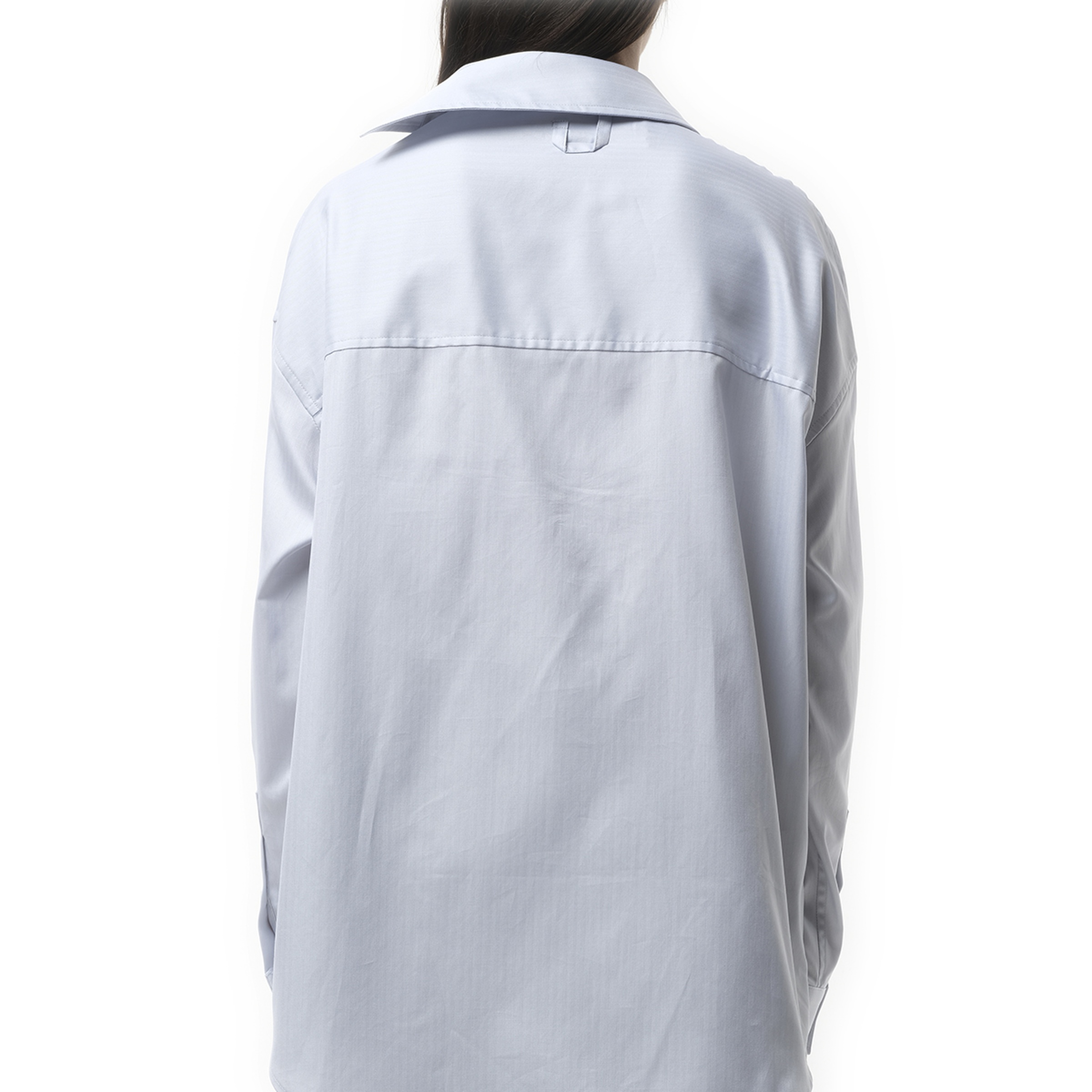 La Chemise Cuadro in Light Grey - 6