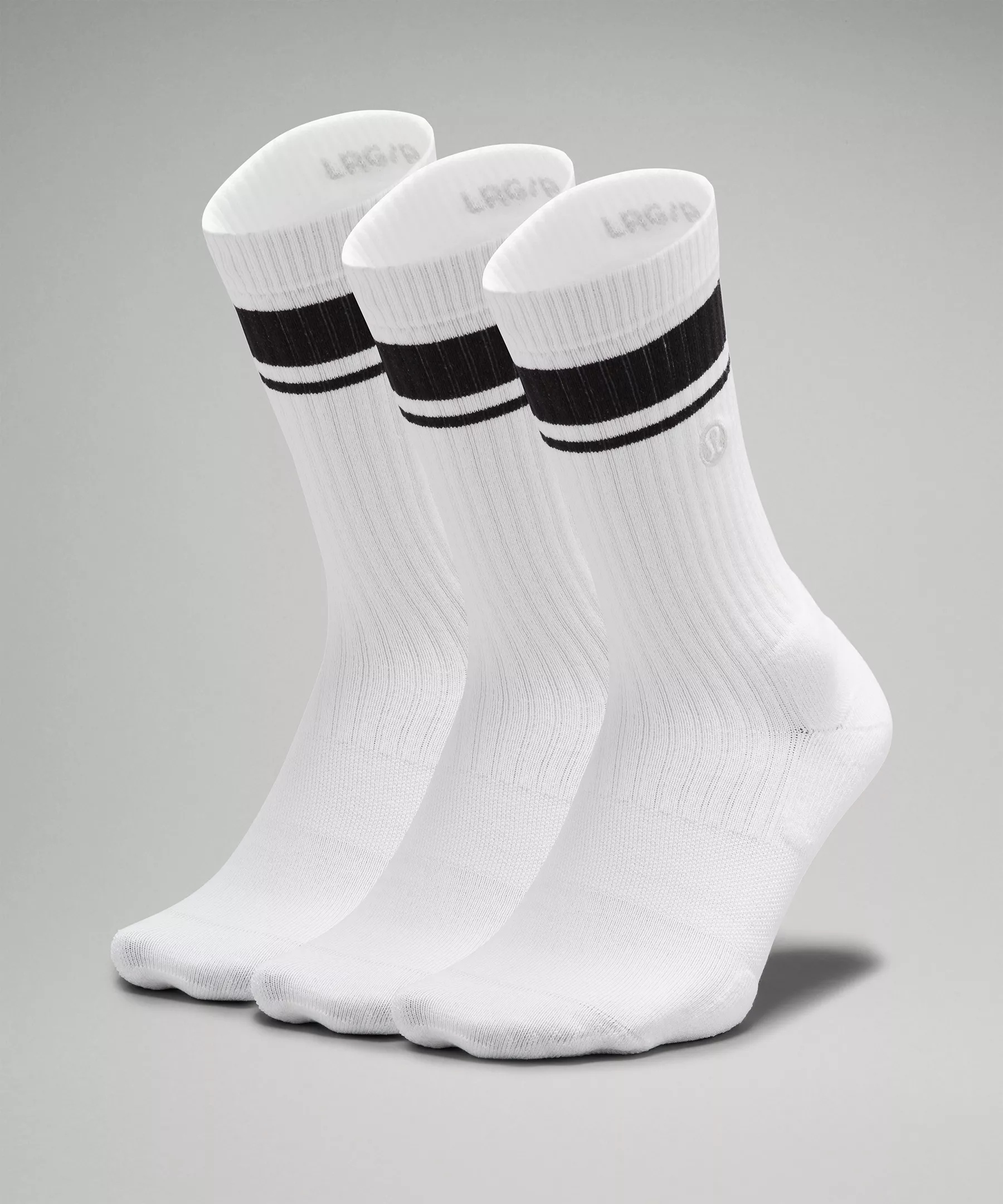 Men's Daily Stride Ribbed Comfort Crew Socks *3 Pack - 1