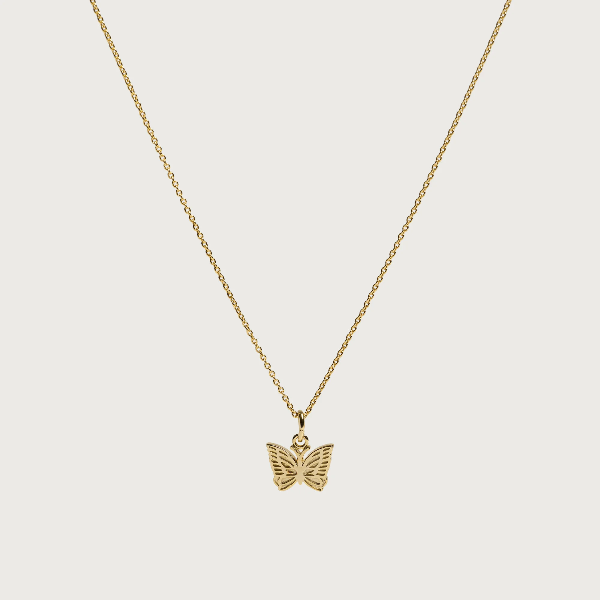 Needles Gold Plate Pendant Necklace - 1