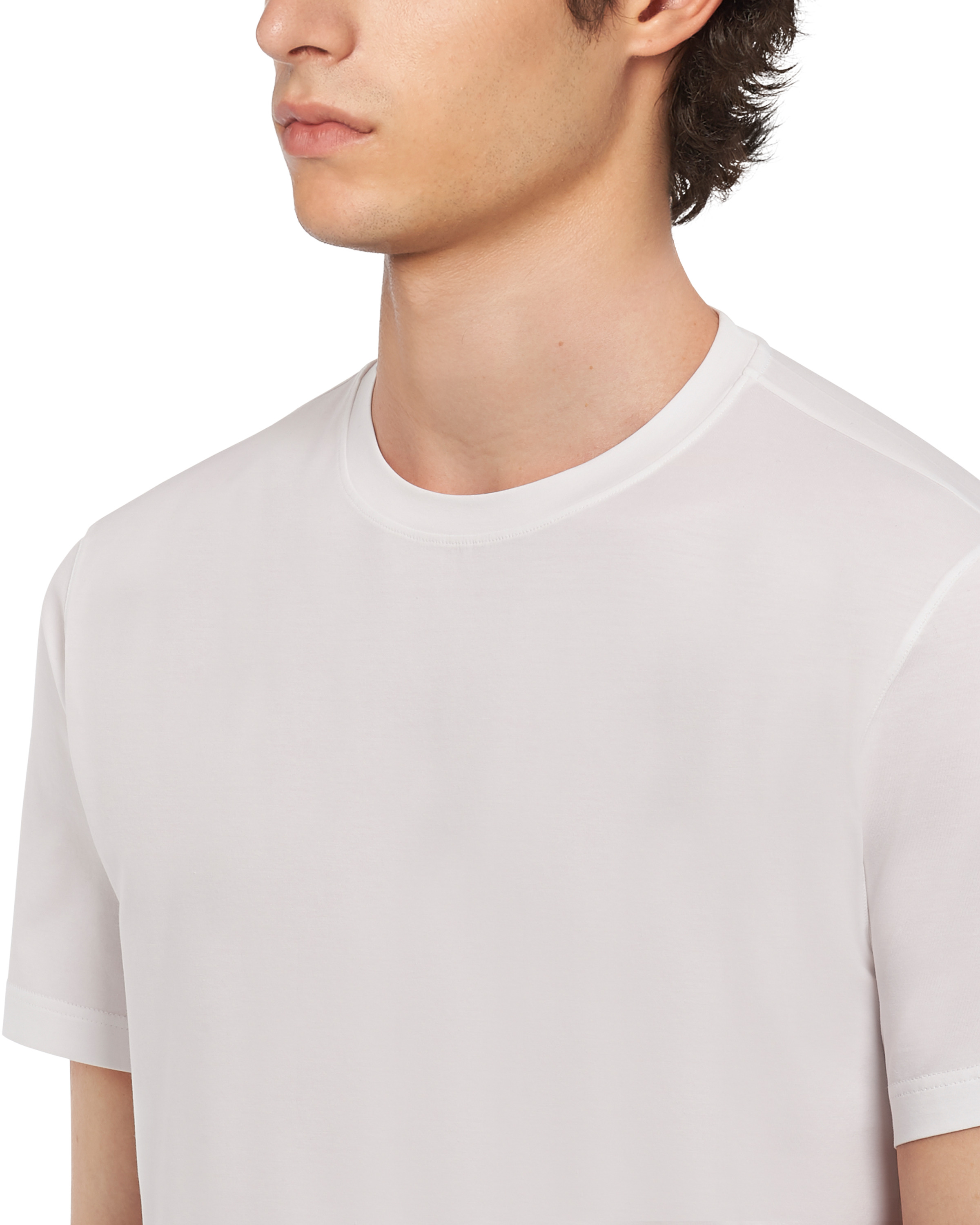 Stretch cotton T-shirt - 5
