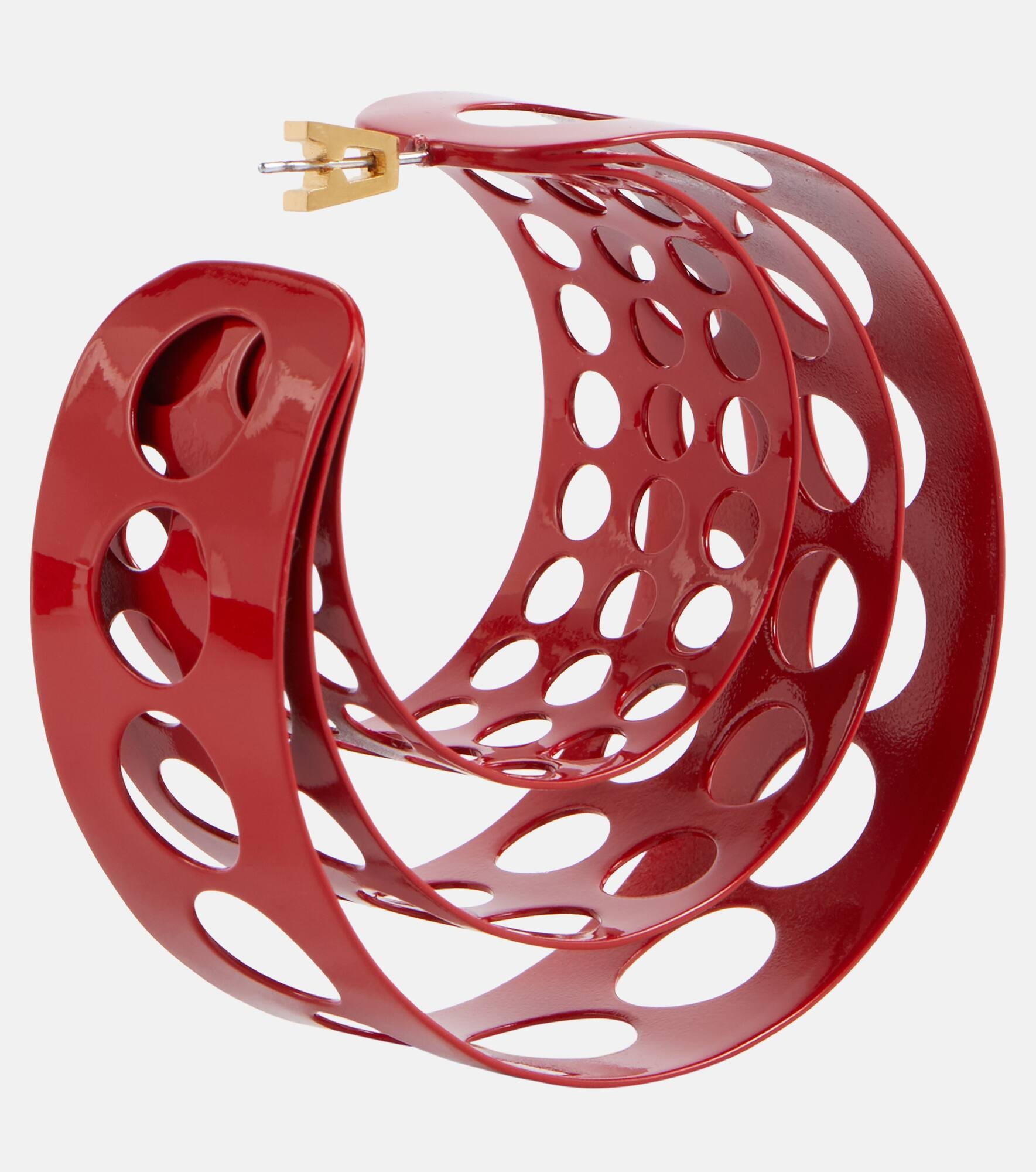 Medium hoop earrings - 5