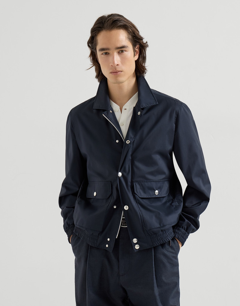Bonded silk and virgin wool outerwear jacket 2
