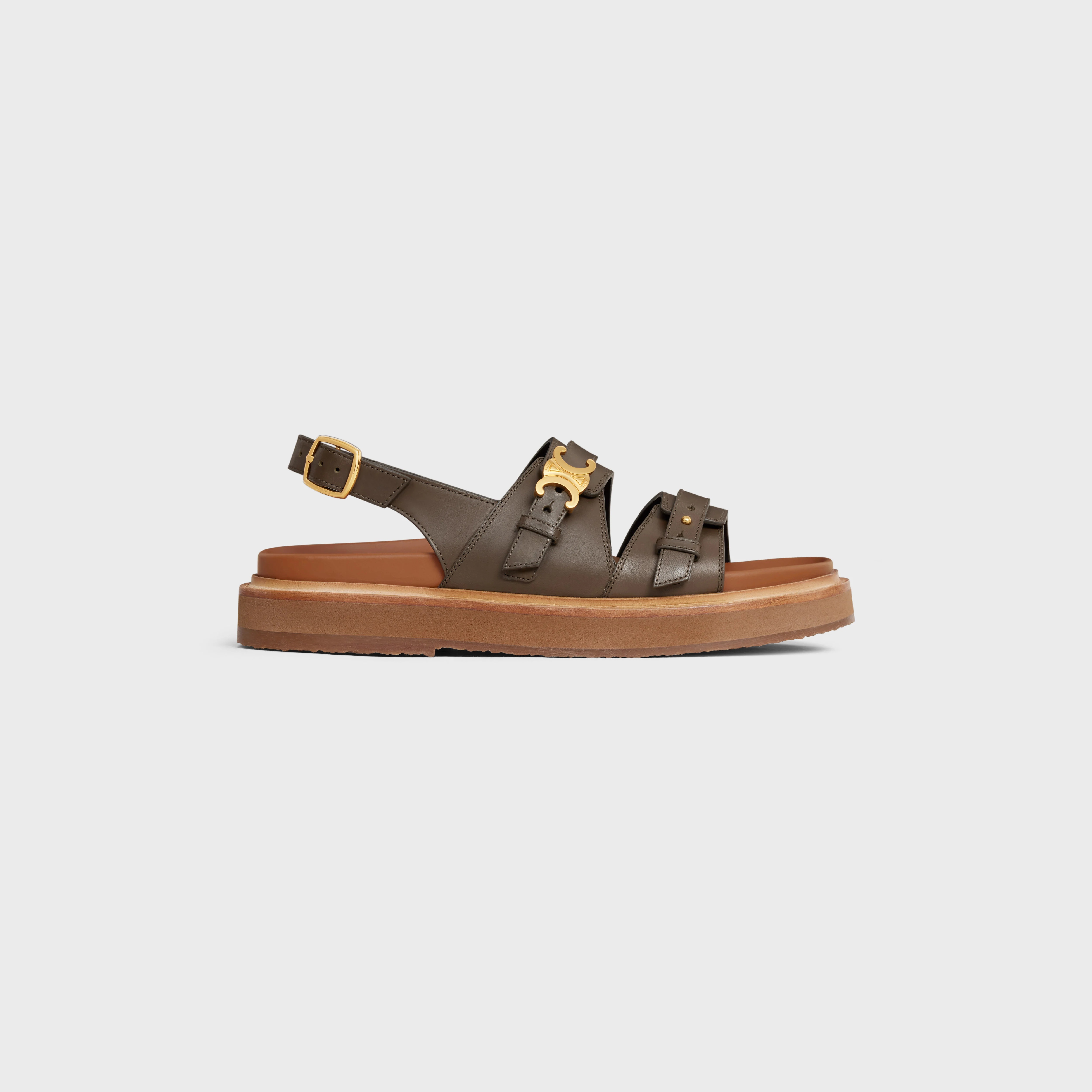 【CELINE】TIPPI TRIOMPHE SANDALS●35981512015KL Women's Celine Tippi Triomphe sandals in calfskin | CELINE | 24S