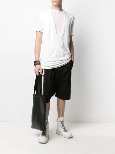 Rick Owens deep-V tank top outlook