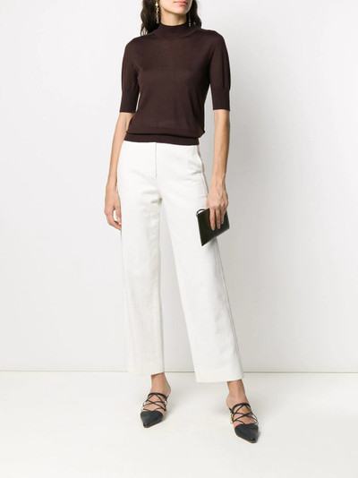 Jil Sander cropped-sleeve jumper outlook