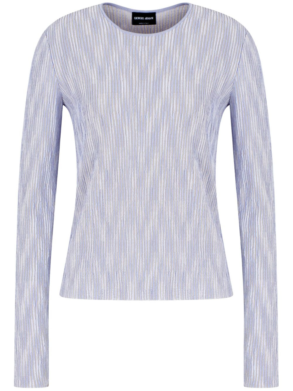 fine ribbed jersey top - 1