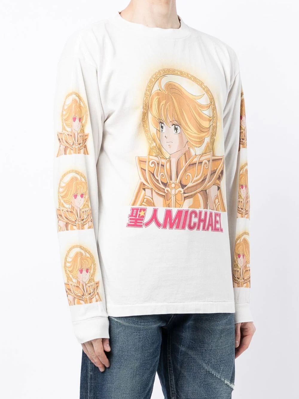 cartoon print long-sleeve T-shirt - 3