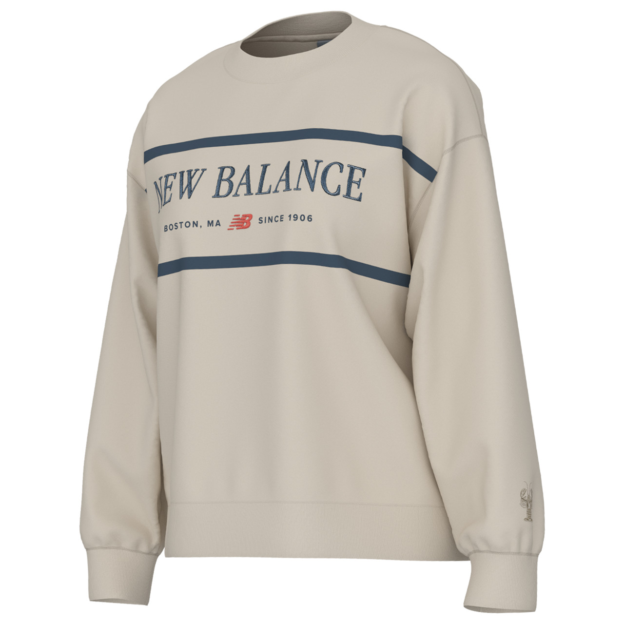 New Balance Womens New Balance Athletics Nautical Lobster Crew - 1