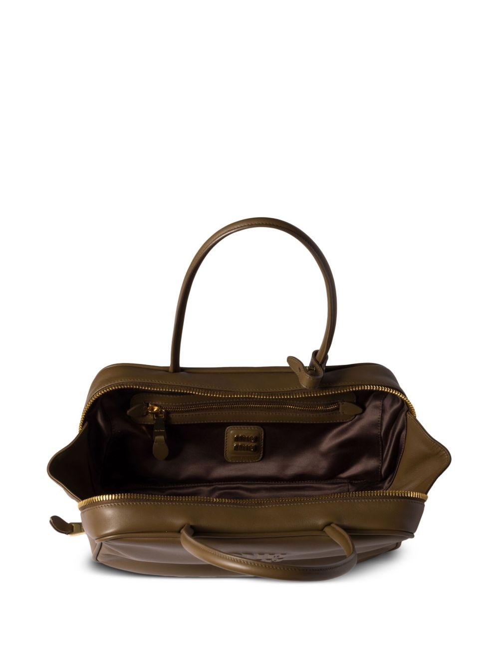 Beau leather top-handle bag - 7