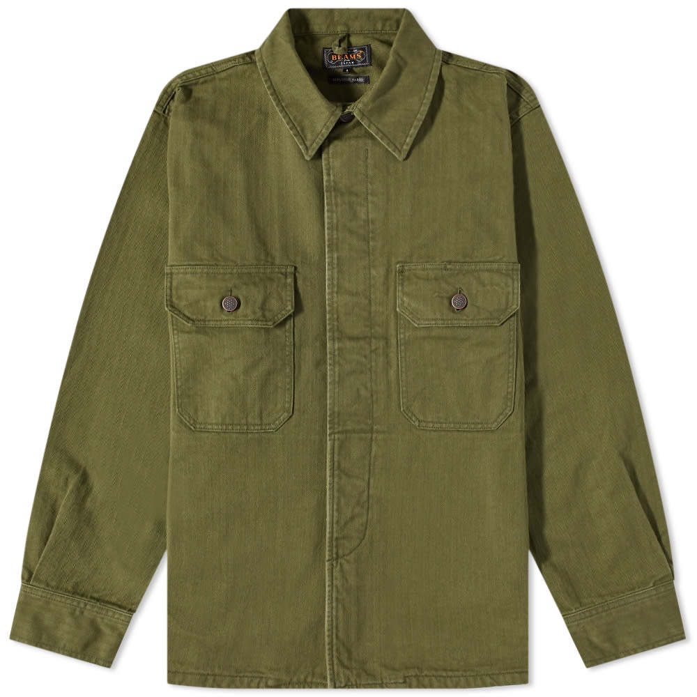 Beams Plus Herringbone Shirt Jacket - 1