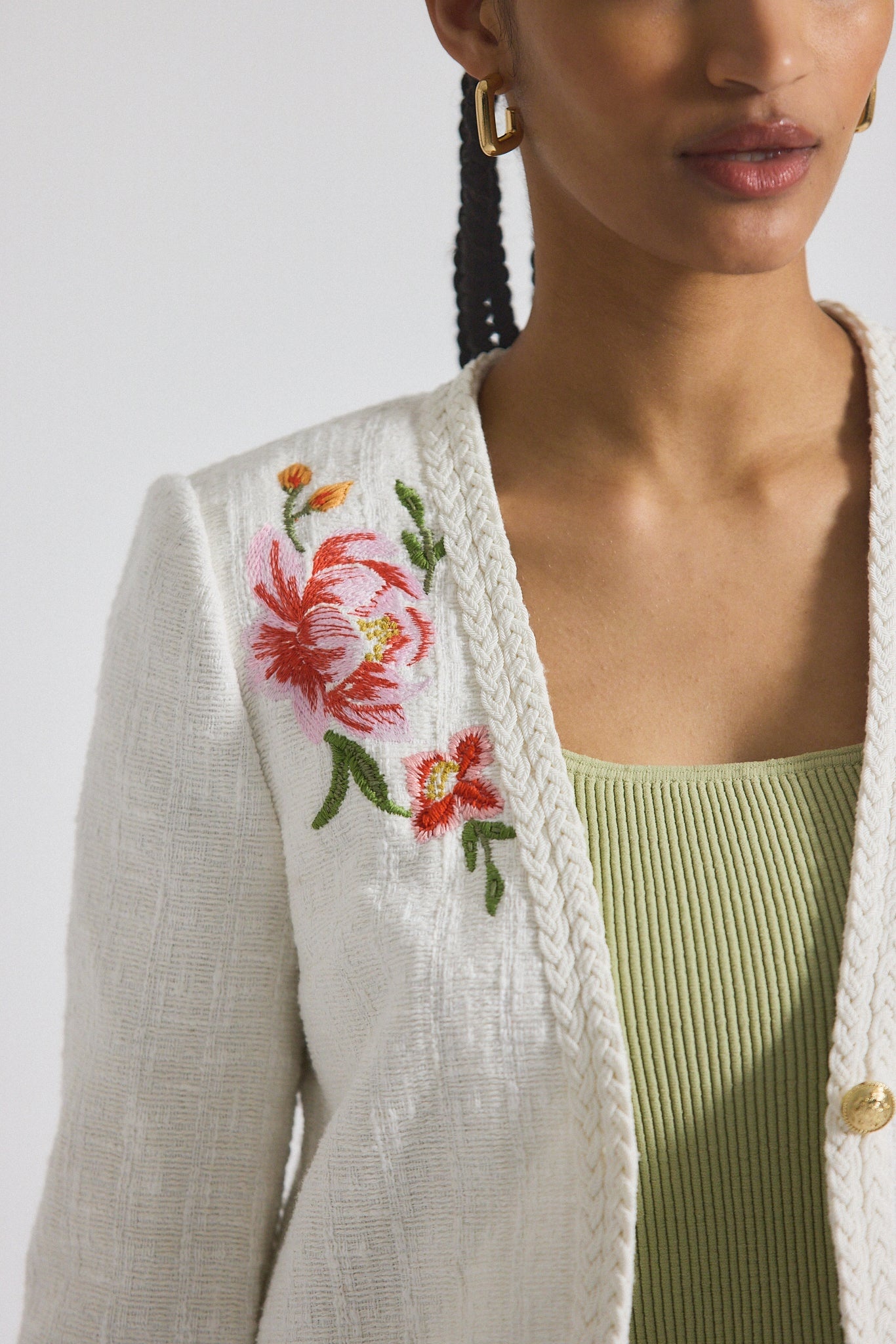 BAYLE EMBROIDERED TWEED JACKET - 2