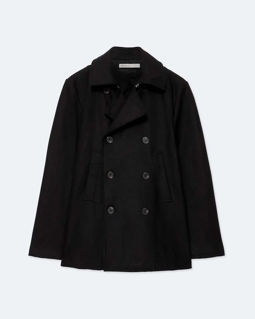LAGAN DOUBLE-BREASTED WOOL PEACOAT - 1