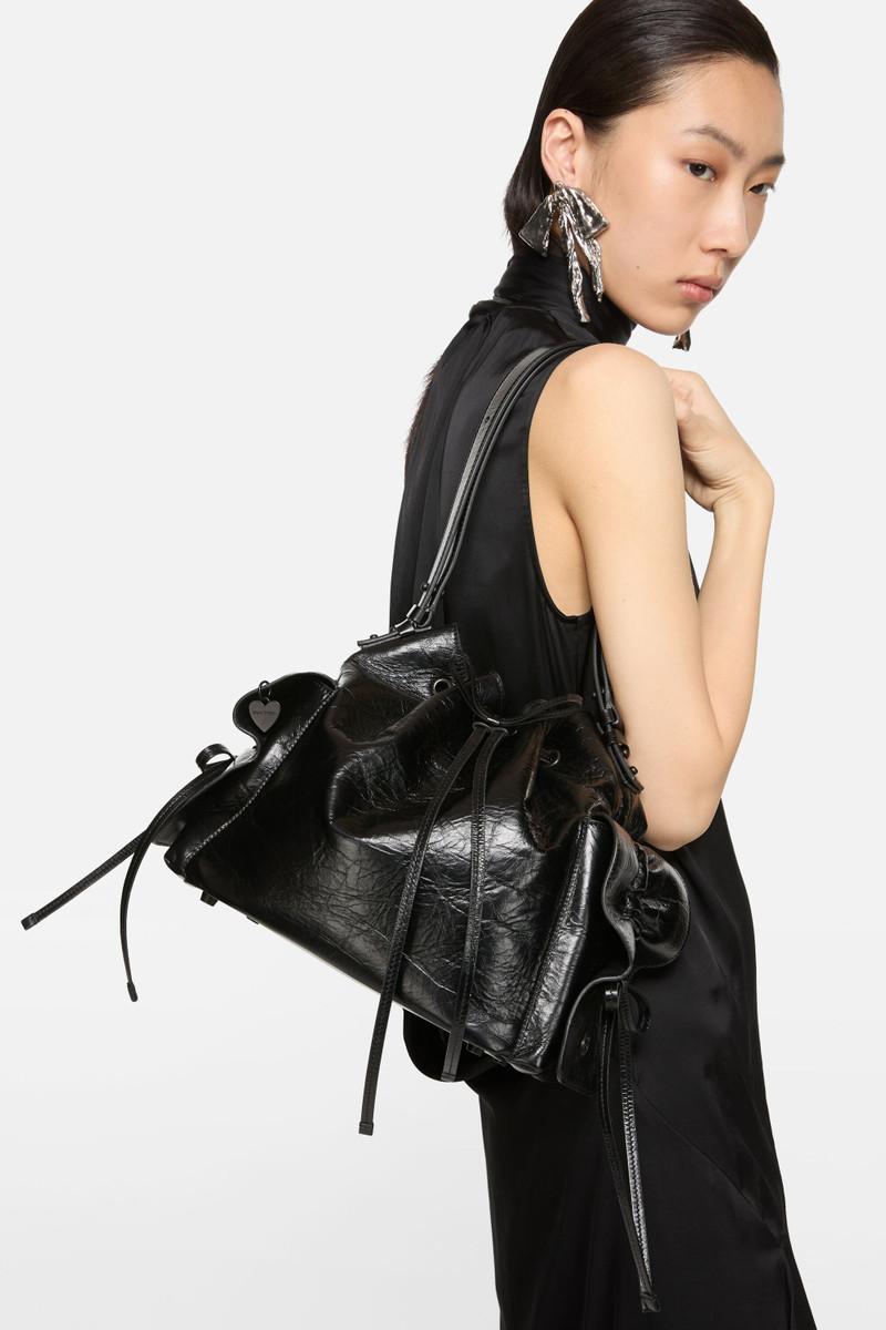 Acne Studios Multipocket bucket bag - Black outlook